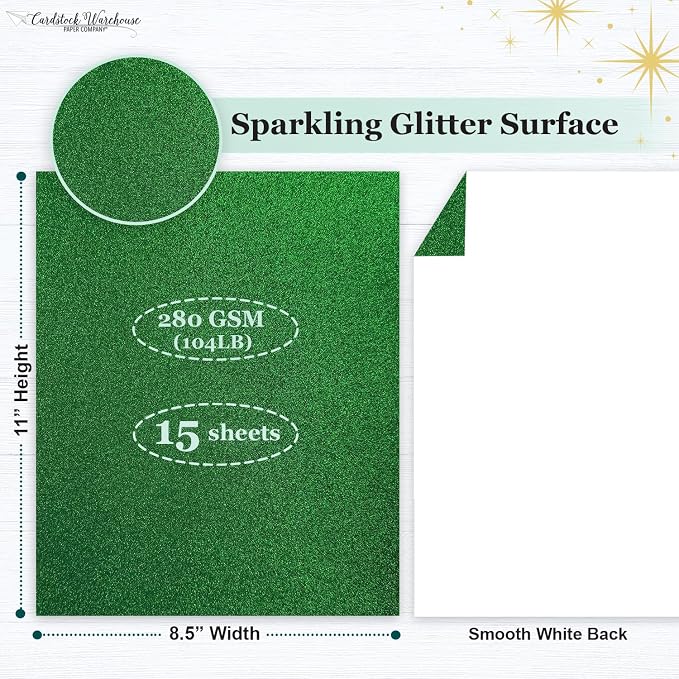 Cardstock Warehouse Diamond Print Inkjet Glitter - Image 2