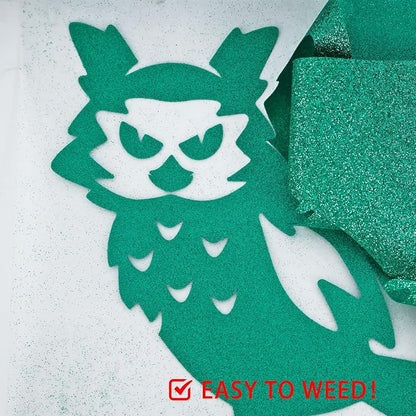 FUNKAKA Glitter Green HTV Heat Transfer Vinyl Rolls - Image 5