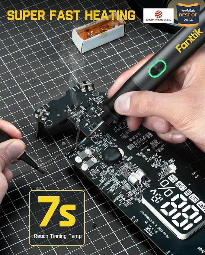 Fanttik T1 Max Soldering Iron Kit, Cordless Soldering Iron, 7 Seconds Fast - Image 2