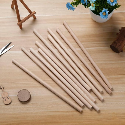 1/2 x 15 Wooden Dowels Wooden Sticks - Image 3