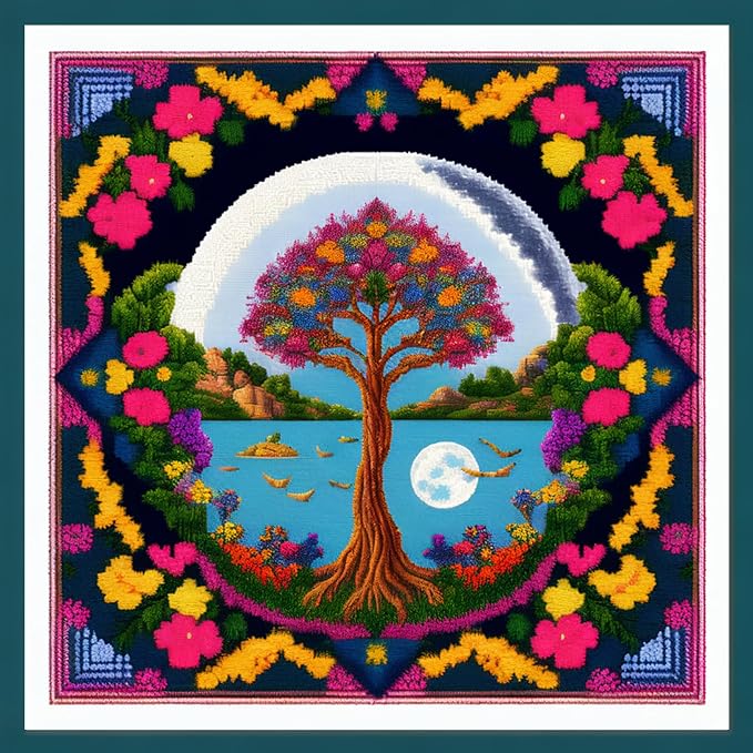 Joyhoor Cross Stitch Kits for Beginners Stamped Cross-Stitch Supplies by JoyhoorCrossStitchKits