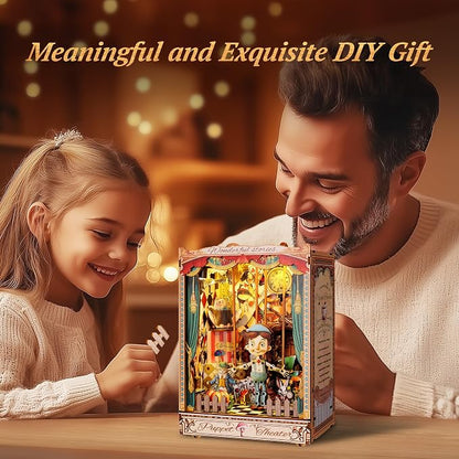 LED 3D Wood Puzzle Puppet Theater Book Nook Kit - Image 6