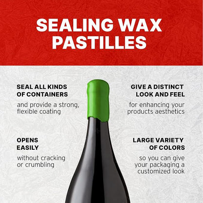 Blended Waxes, Inc. Bottle Sealing Wax, Pastille Wax Seal Beads - Image 3