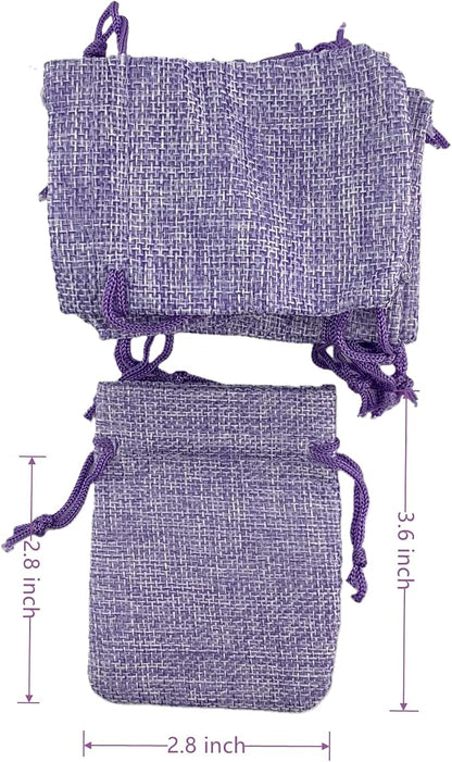 Palmhomee Pack of 25 Burlap Gift Bags - Image 2
