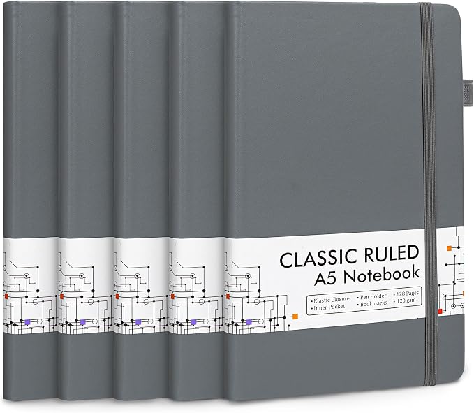 feela 5 Pack Journal Notebook Bulk by feela