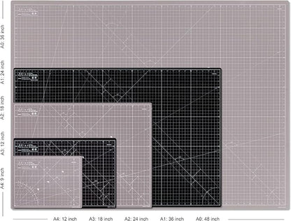 Elan Cutting Mat A0 Black & Taupe, Extra Large Self Healing Cutting Mat 36 x 48 - Image 6