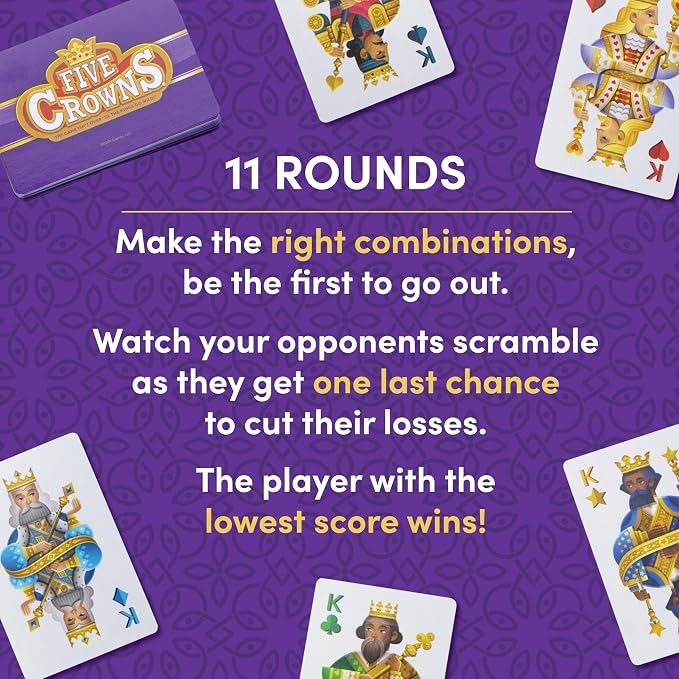 Five Crowns Travel Case Bundle, Scorecard Included – Card Game - Image 4
