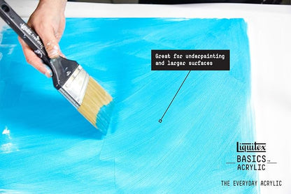Liquitex BASICS Acrylic Paint, 400ml Bottle, Primary Blue - Image 5
