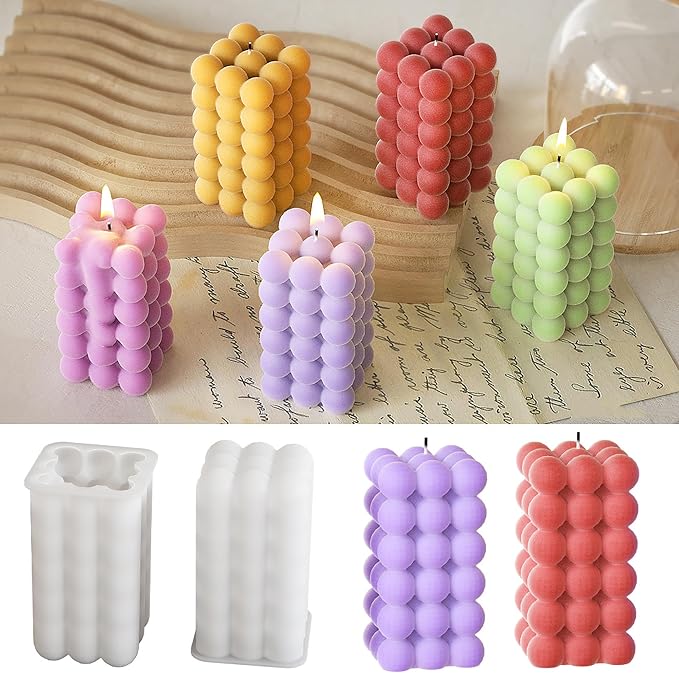 Ball Pillar Cylinder Heart Cylinder Resin Casting Mold Resin Making Molds by ESEENSSiliconeMolds