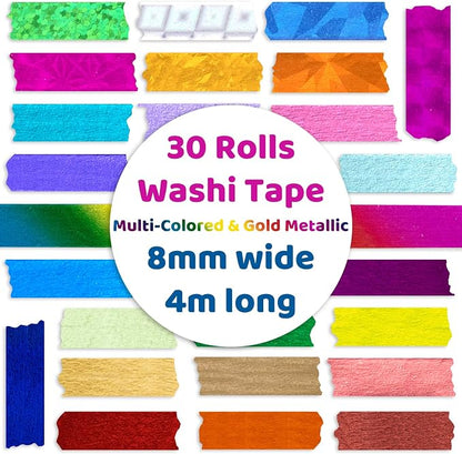 30 Rolls Washi Tape - Image 2