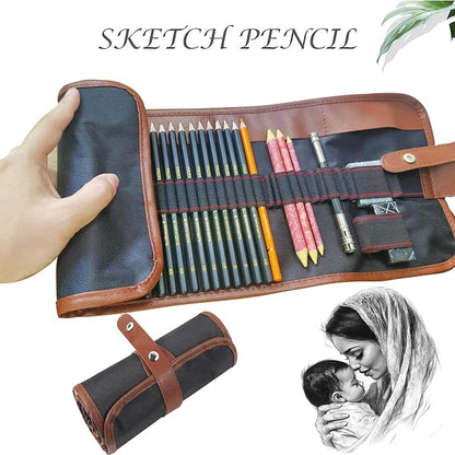 Sketching Pencil Set, Drawing Pen Charcoal Sketch Included Graphite Pencils - Image 4