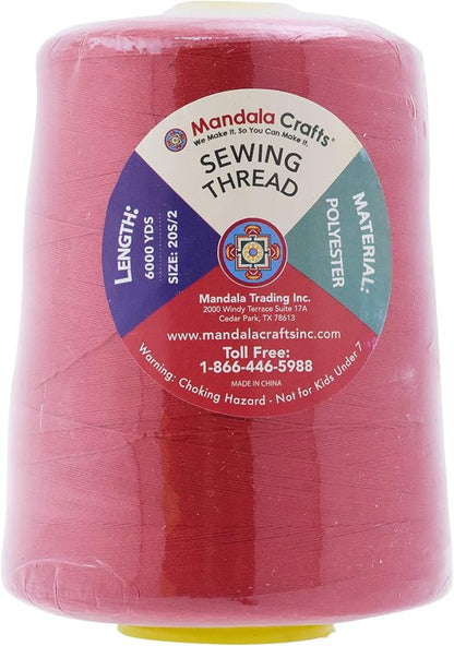 Mandala Crafts 4 Pack of Serger Threads Cones Spools - Image 3