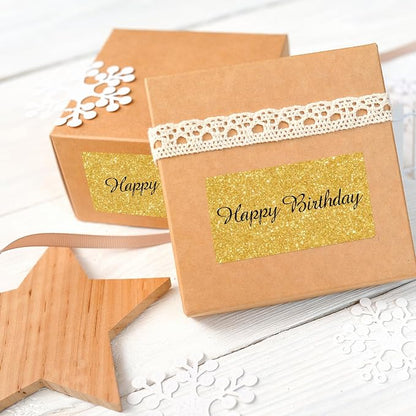 2" x 4" Glitter Gold Thermal Label Stickers, Waterproof Thermal Printer Sticker - Image 5