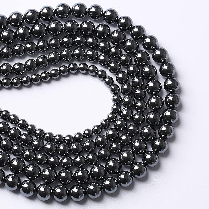 36pcs 12mm AAA Black Hematite Beads Crystal Energy Stone Healing Power Natural - Image 3