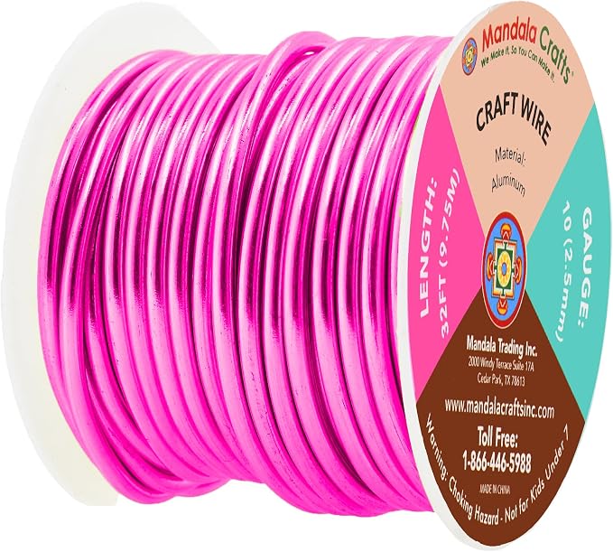 Mandala Crafts 10 Gauge Anodized Aluminum Craft Wire - Image 2