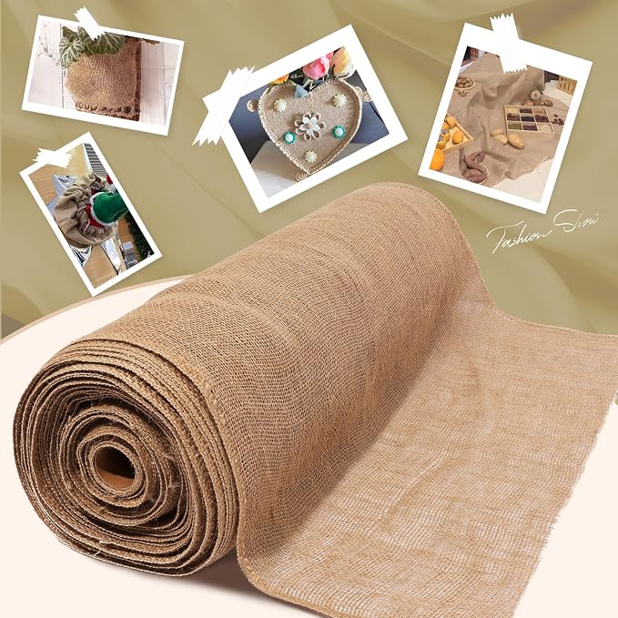 40" x160 Feet Premium Natural Burlap Fabric Roll – Multipurpose - Image 3