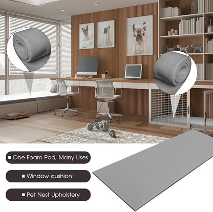 Amylove Polyurethane Foam 24" x 72" High Density Cushion Upholstery Foam Sheet - Image 5
