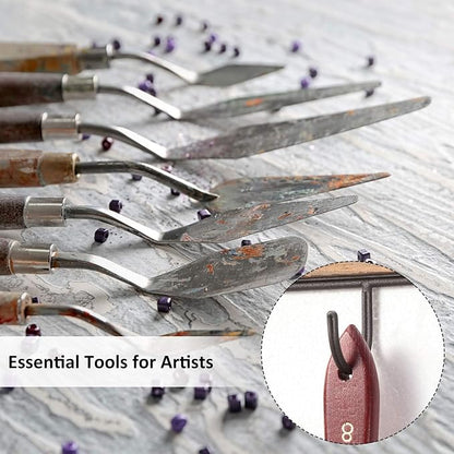 Honoson 16 Pieces Painting Knife Set Stainless Steel Palette Knife Set Draw - Image 7