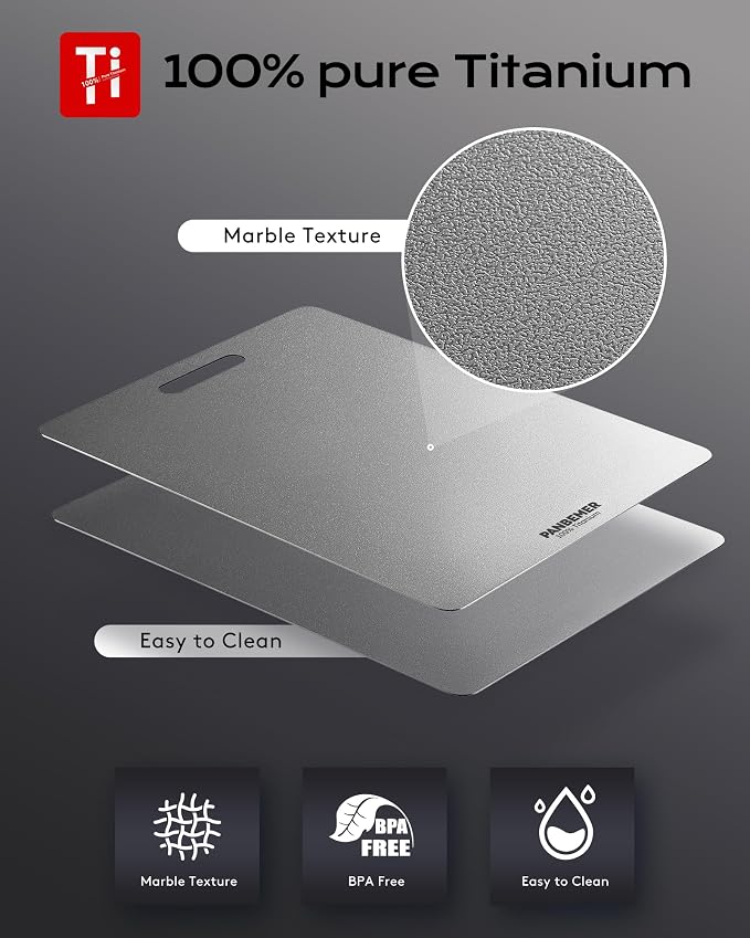 Titanium Cutting Board, Food Grade 100% Pure Titanium Cutting Boards - Image 3