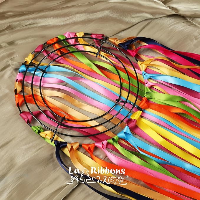 LaRibbons 3/8 Inch 50 Yard Double Faced Satin Ribbon - Image 4
