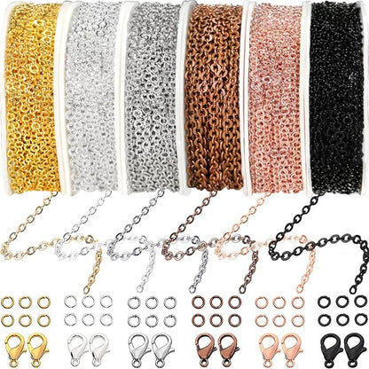 Jishi 60ft Jewelry Necklace Chains 2mm Jewelry Chain Links by Jishi