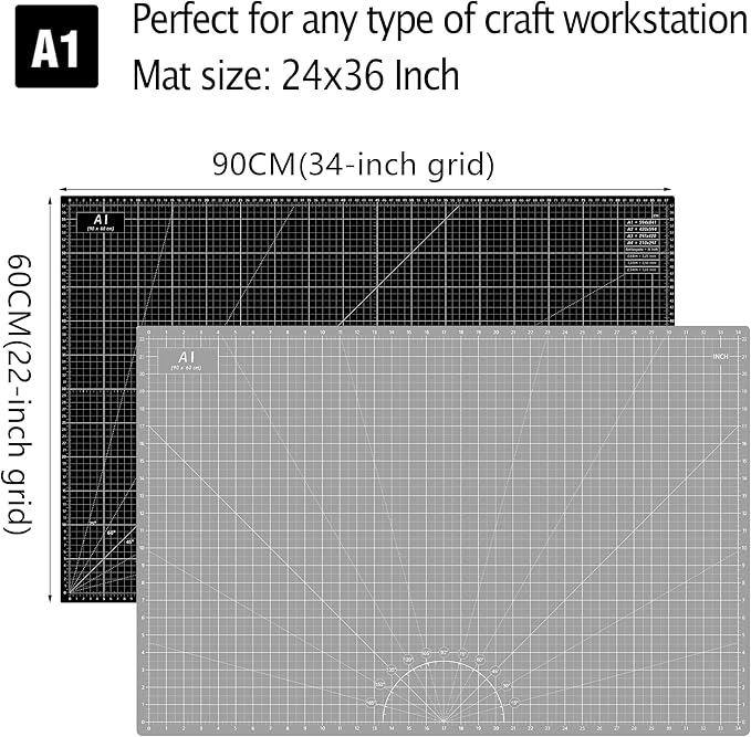 Headley Tools Thickened 24 x 36 Inch Self Healing Sewing Cutting Mat, A1 Rotary - Image 3