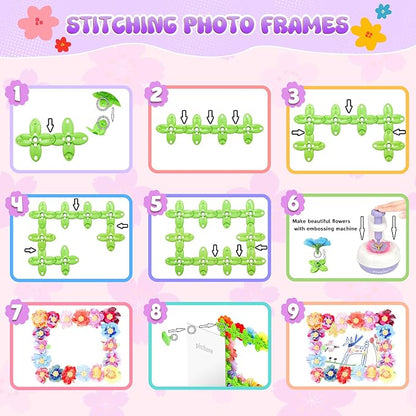 GirlsHome 300+PCS Fabric Flower Bouquets Toys, DIY Flower Crafts Kits - Image 9