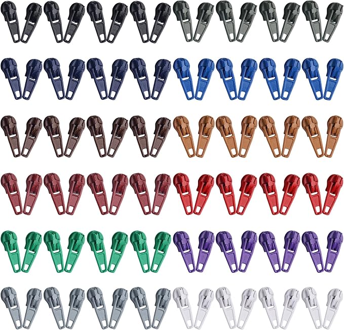 DOITEM 96Pcs Zipper Repair Kit Zipper Replacement 3# Zipper Pull Rescue Kit - Image 8