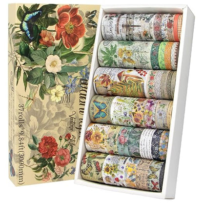 37 Rolls Vintage Washi Tape Set by YourBulletJournalFriends