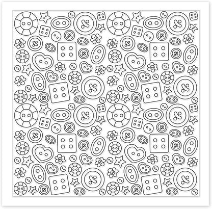 CHGCRAFT Button Pattern Polymer Clay Texture Sheets Heart Graphic Geometric - Image 8