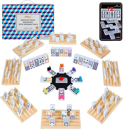 Mexican Train Dominoes Set by Offelec