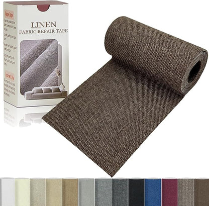 Linen Repair Tape 4x70 Inch Self-Adhesive Couch Patch Repair Fabric Patch by Givethingsanewlife