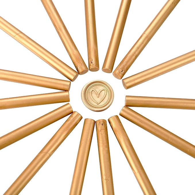 Yoption 15 Pieces Light Gold Glue Gun Sealing Wax Sticks - Image 4