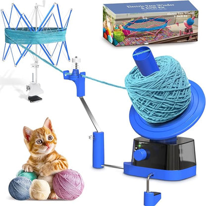 Yarn Winder and Swift, Electric Yarn Ball Winder & Swift Combo by Unknown