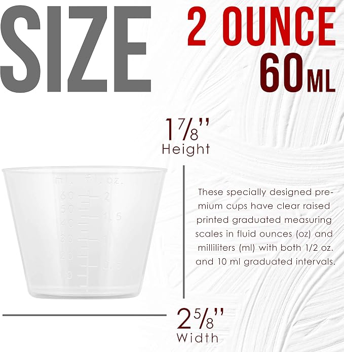 Pouring Masters 2 Oz Liquid Measuring Cups - Image 3