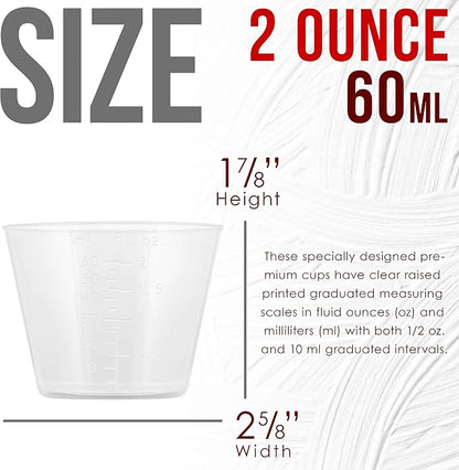 Pouring Masters 2 Oz Liquid Measuring Cups - Image 3