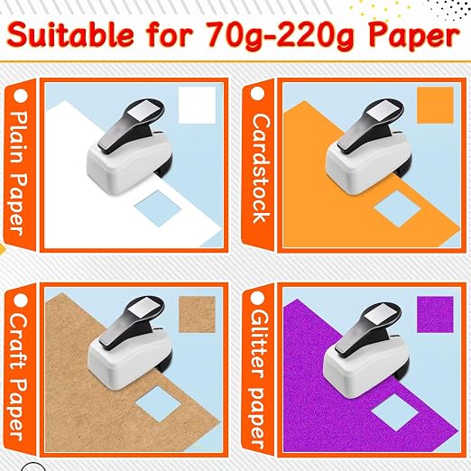 Square Punches for Paper Crafts 0.7 inch Square Hole Punch Squares Paper - Image 7