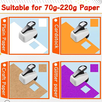 Square Punches for Paper Crafts 0.7 inch Square Hole Punch Squares Paper - Image 7