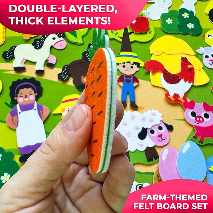QUOKKA Farm Felt Board for Toddlers - Image 2