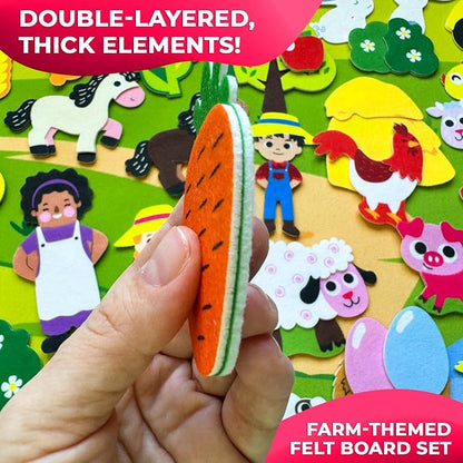 QUOKKA Farm Felt Board for Toddlers - Image 2