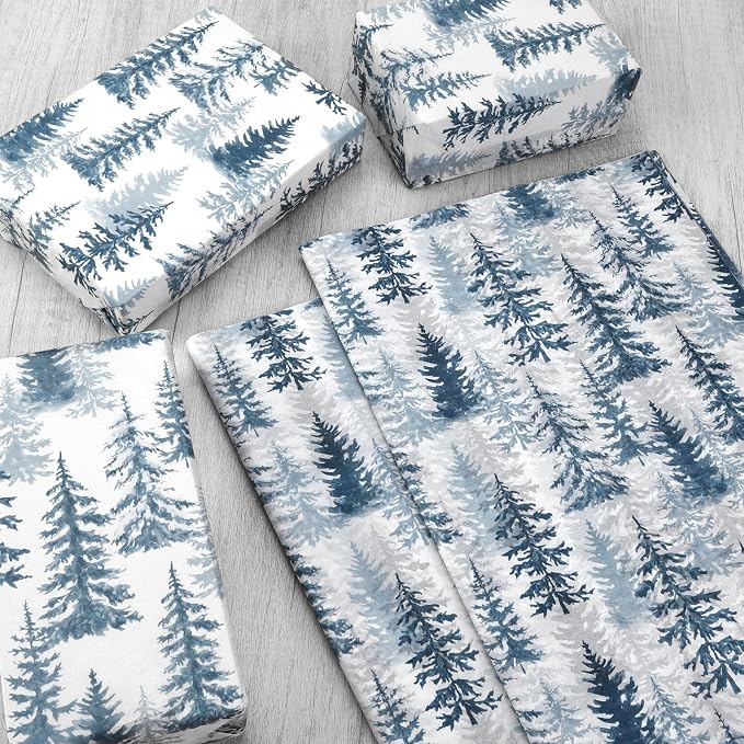 100 Sheets Christmas Tree Tissue Paper, 20x14in Forest Style Wrapping Tissue - Image 5