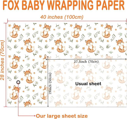 WRAPLULU Fox Wrapping Paper - Image 5