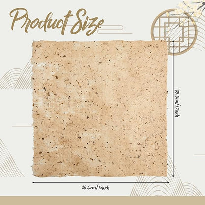 Henoyso 60 Pcs 16 x 12 Inches Mulberry Rice Paper, Handmade Decoupage Paper - Image 2