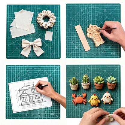 Rotating Cutting Mat 13"x13" Grid, Self Healing Cutting Mat - Image 5