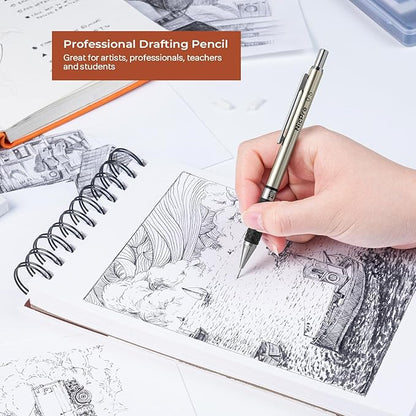 Nicpro 0.5 mm Art Mechanical Pencils Set in Gift Case, Artist Writing - Image 5
