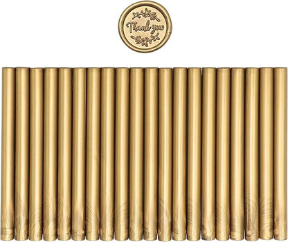 SWANGSA 20 Pieces Glue Gun Sealing Wax Sticks Antique Gold - Image 2