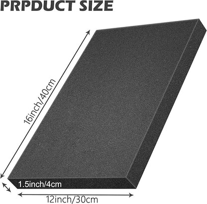 4 Pcs Polyurethane Foam Sheet- 16 x 12 x 1.5 Inch Cuttable Foam Inserts - Image 2