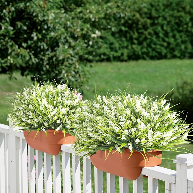 20 Bundles Artificial Plants Outdoor Fake Monkey Grass - Image 6