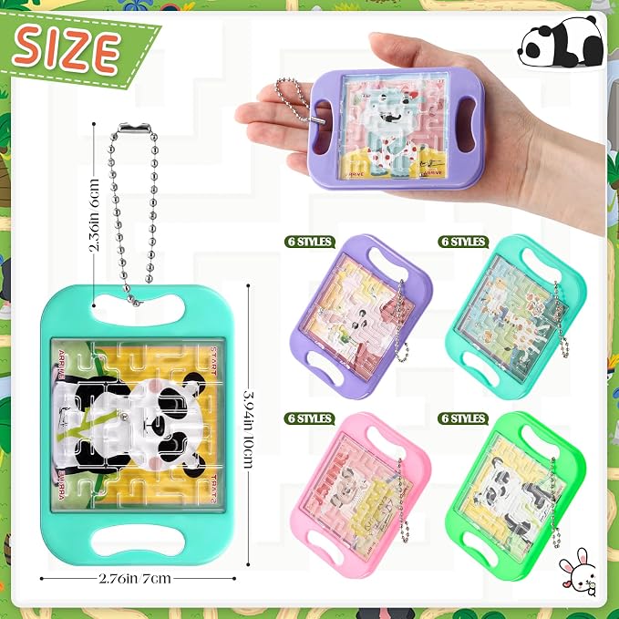 Maze Puzzle Keychain Cubes Bulk Christmas Maze Game Puzzles Keychain Cubes - Image 2