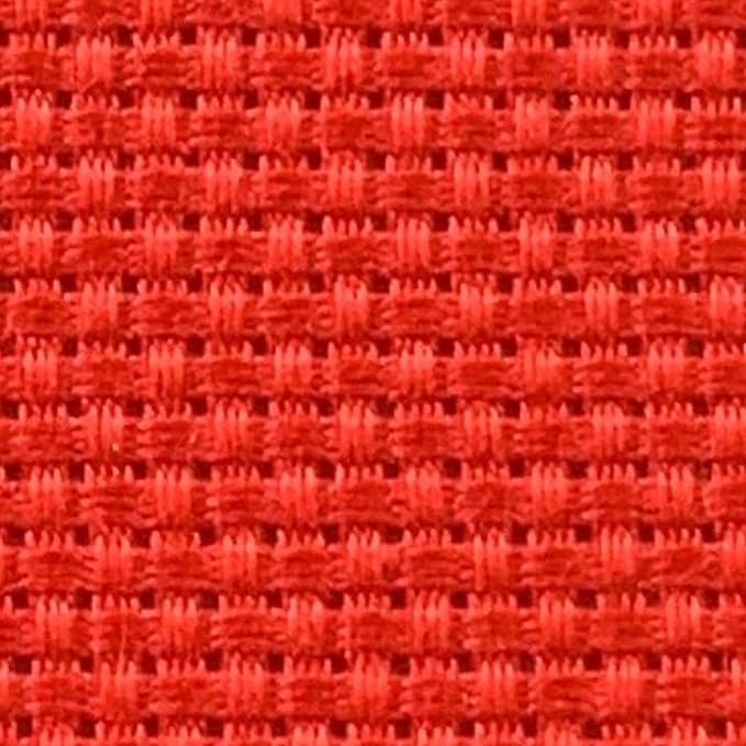 2 Sheets of Red 11 Count Aida Cloth – 21 x 21 Inch Pre-Cut Fabric Squares – - Image 3